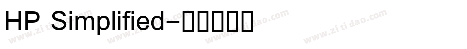 HP Simplified字体转换